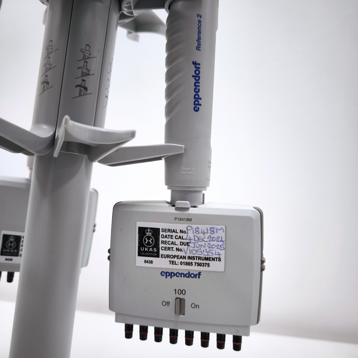 Eppendorf Reference® 2 Multi 8-Channel Pipettes (Various Volumes)