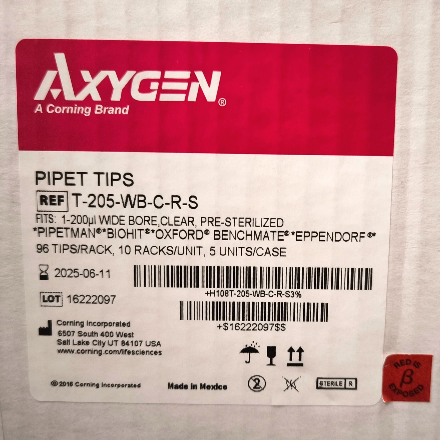 7x Axygen Universal 200 µL Pipette Tips