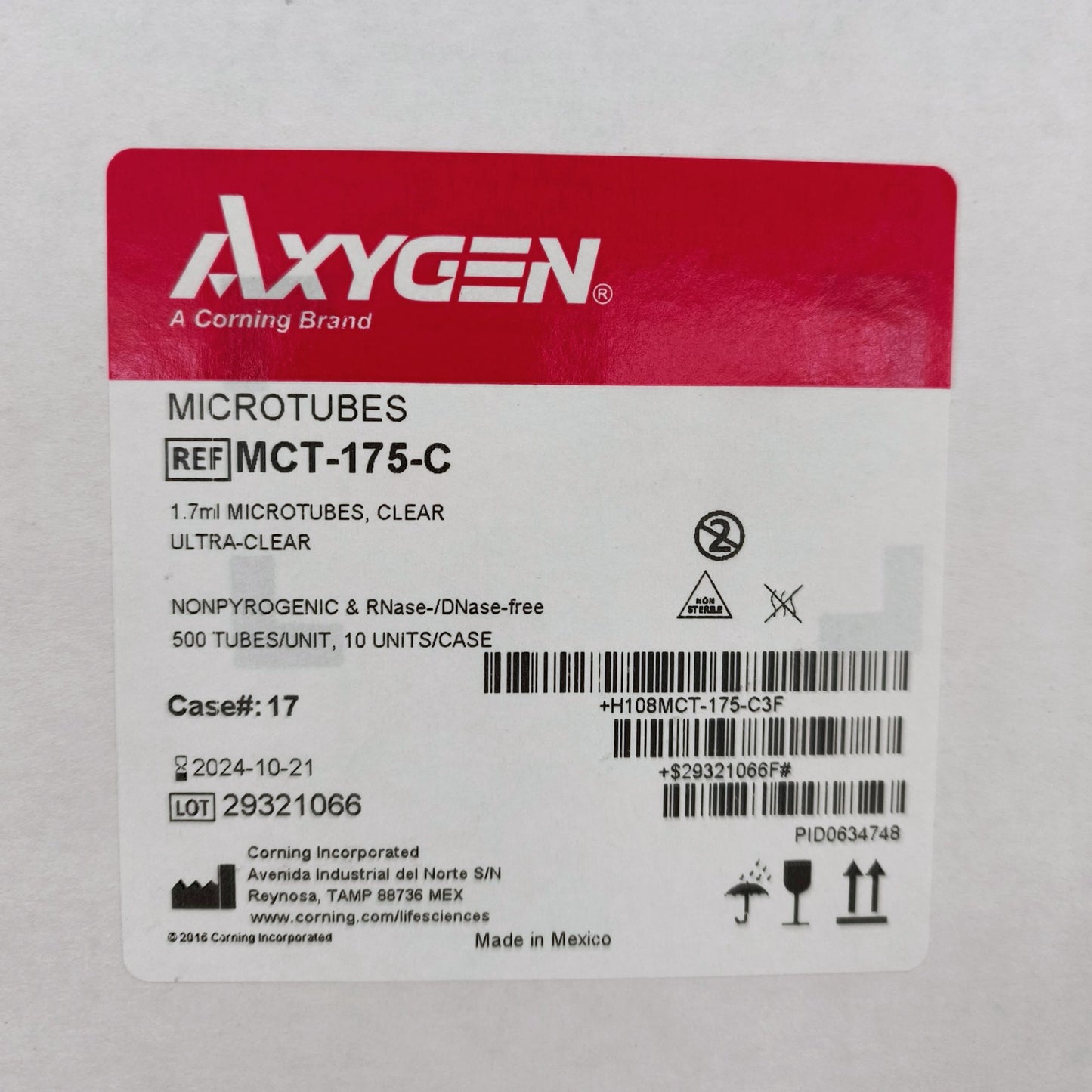 65x Cases of Microtubes, Bijou tubes, Cryogenic vials