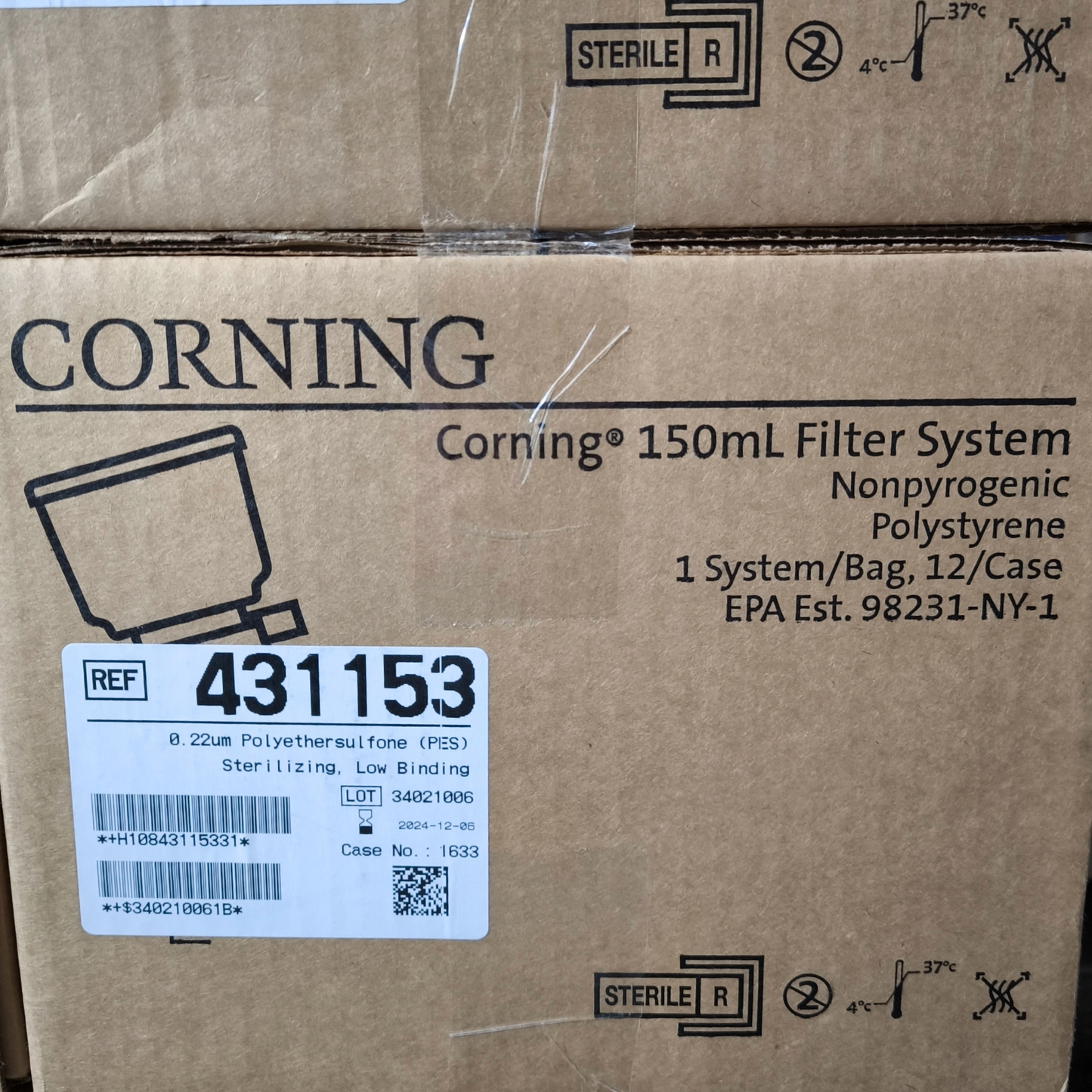 10x Cases of 150ml Filter Systems