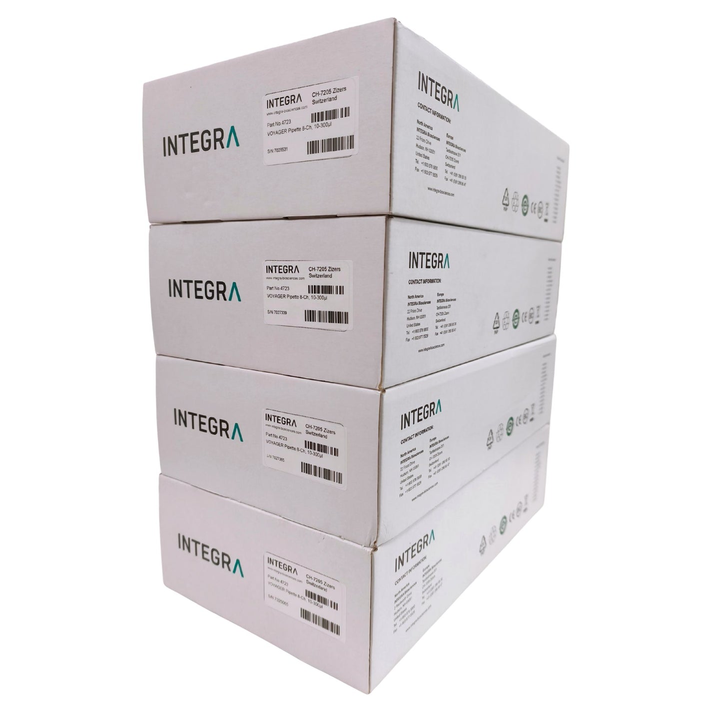 Integra 8-Channel 300μL VOYAGER Adjustable Tip Spacing Pipette (BRAND NEW)