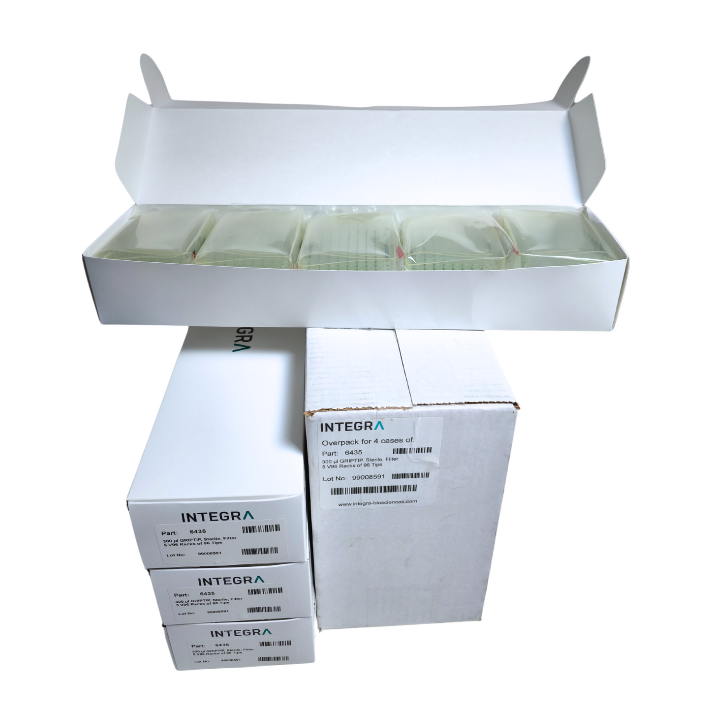 Integra - 300 ul STANDARD, Sterile, Filter, 5 Racks of 96 Tips (6435)