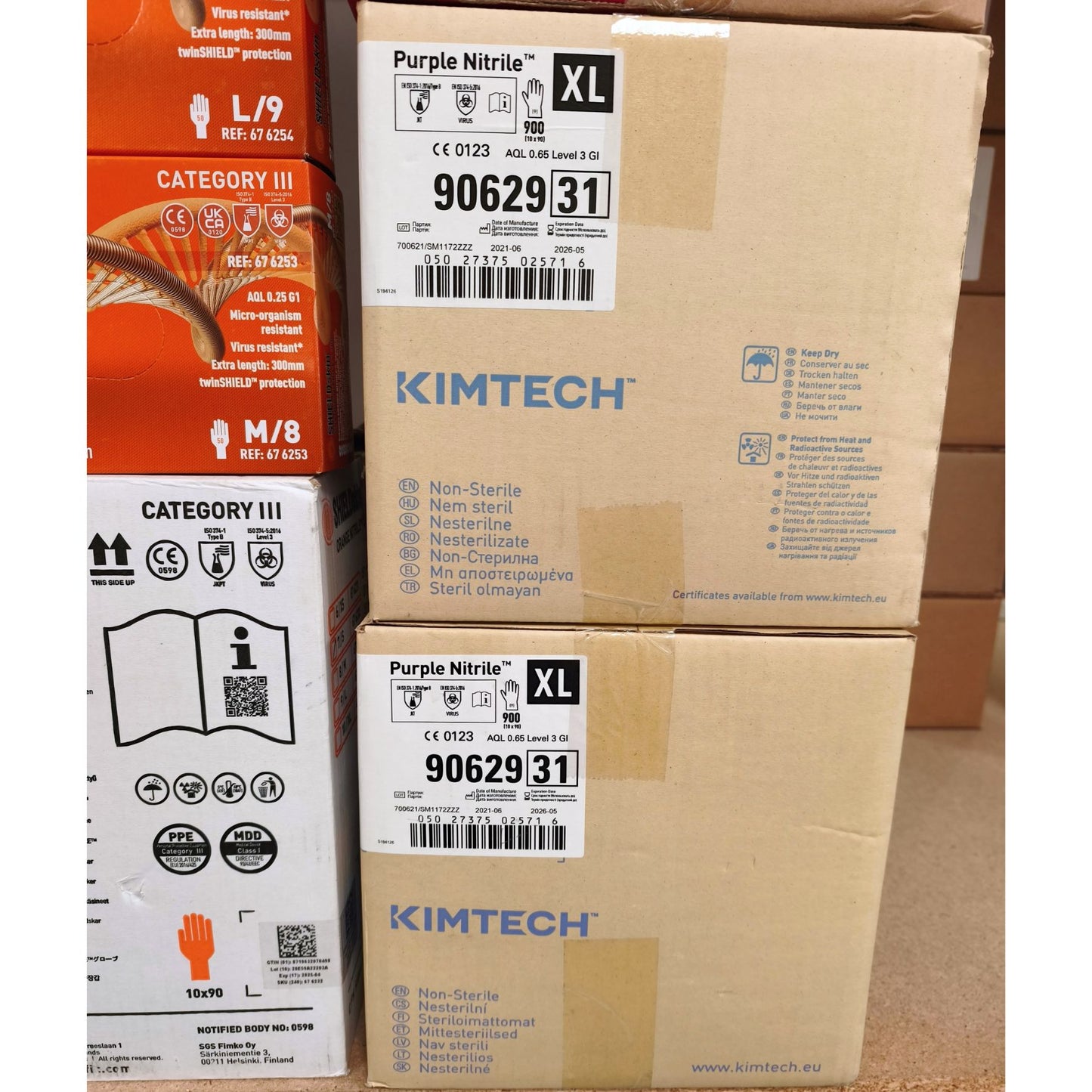 64x packs of Nitrile Gloves