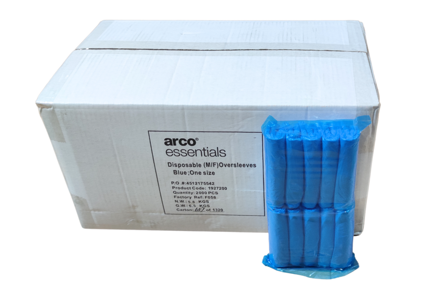 Blue Disposable Oversleeves (Pack of 2000) (1927200)