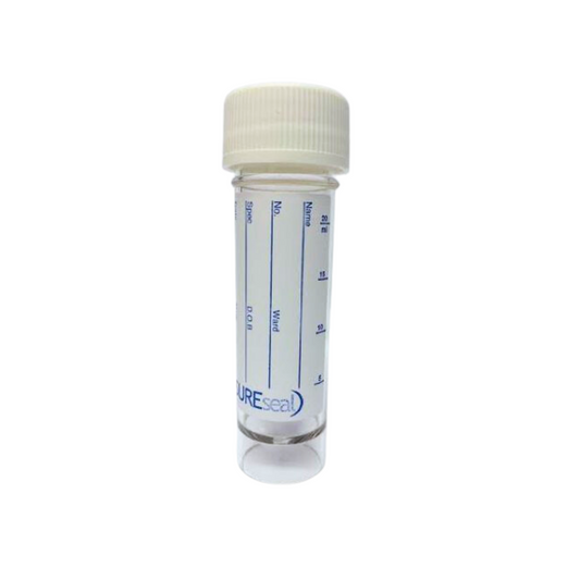 Thermo Scientific Sterilin 30 ML, Universal container, Tube, polystyrene, fitted white PE cap, Printed Label, Freestanding, Pack of 400 (FSH30BPS)