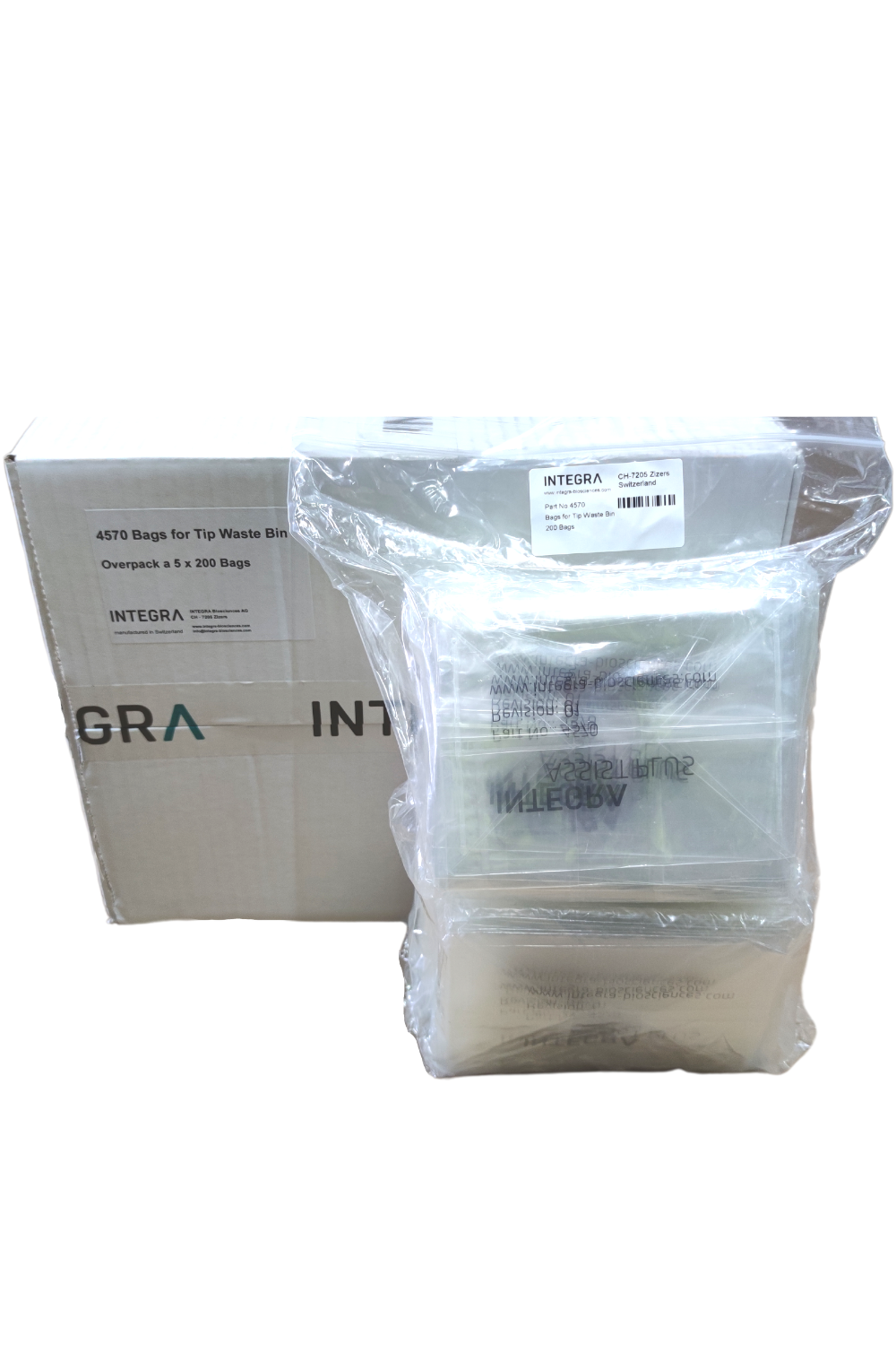 Integra - Waste Bags for Assist Plus - Overpack of 5 packs of 200 bags (4570)