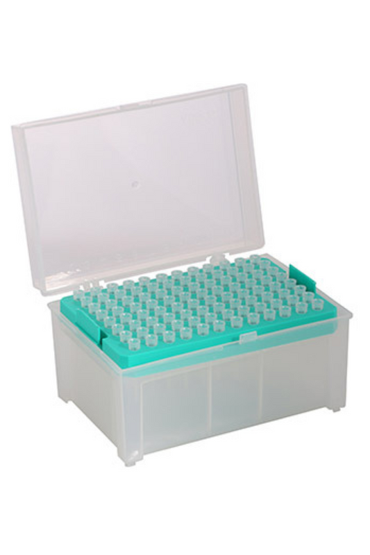 Universal 10µl Low Retention Filter Pipette Tips – Sterile Racked, PP 0.1 – 10 µl Extended (Graduated) 10 Racks x 96 pcs (BULK CASE OF 10) (P11063)
