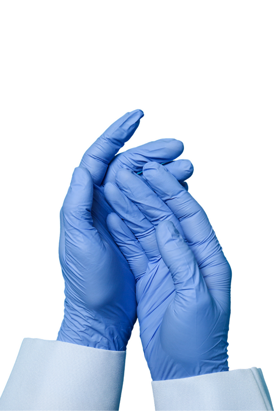 Fisherbrand Nitrile Indigo Disposable Gloves PPE Cat III, MEDIUM (10 x 200) (17182182)