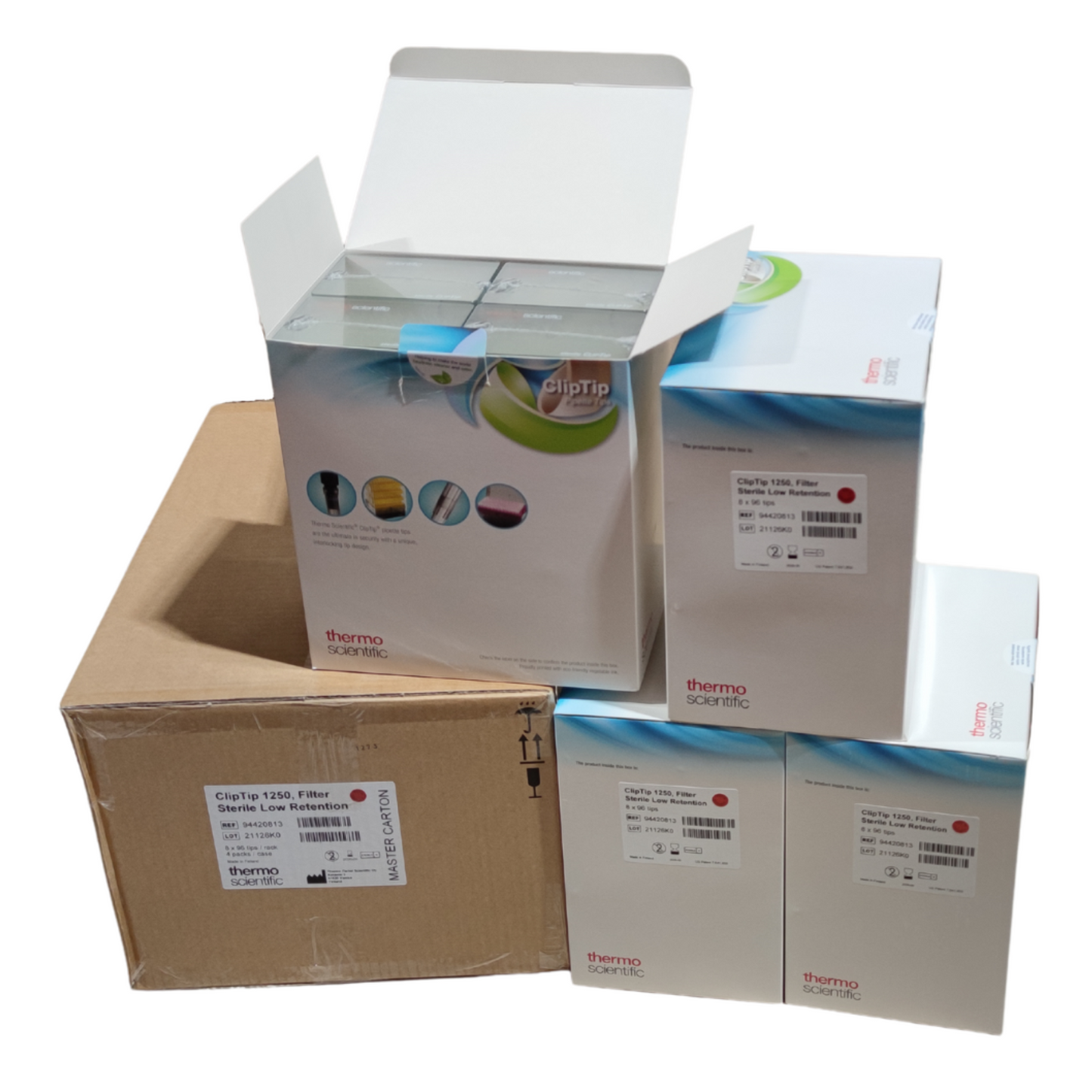 80x Cases of Thermo Scientific™ 1250μL ClipTip™ Filtered, Sterile, Low retention Pipette Tips