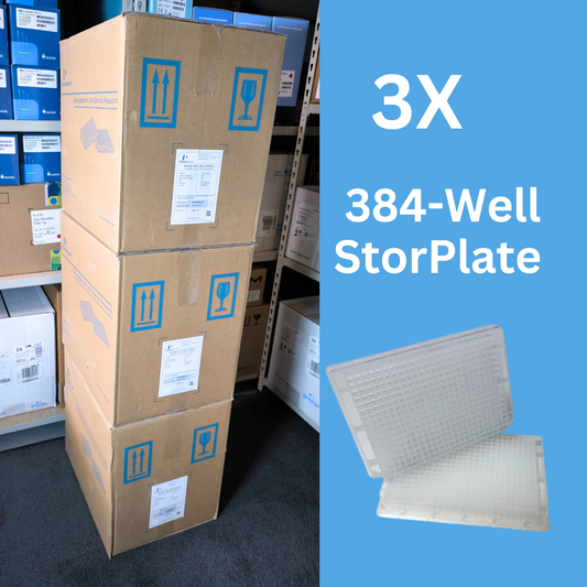 3X Barcoded Storage Plate, 384-well, PP, 384, V-bottom.