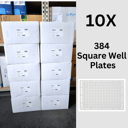 10X 384 Square Well Storage Plates, V-bottom