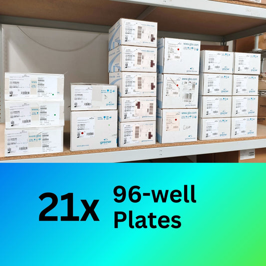 21x cases of 96-well Greiner Plates