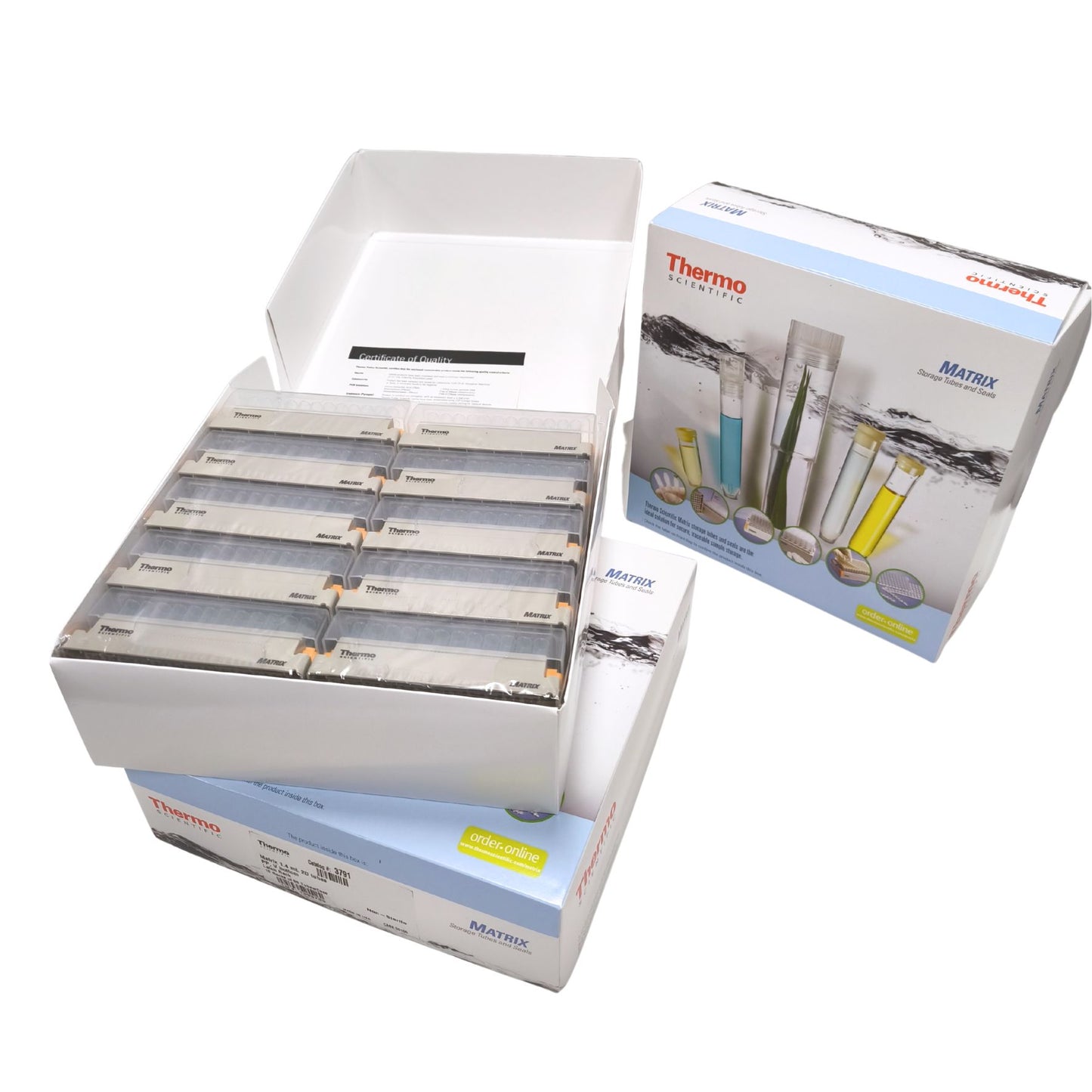Matrix™ 2D Barcoded Open-Top Storage Tubes, 1.4ml, Pack of 960 (3791)