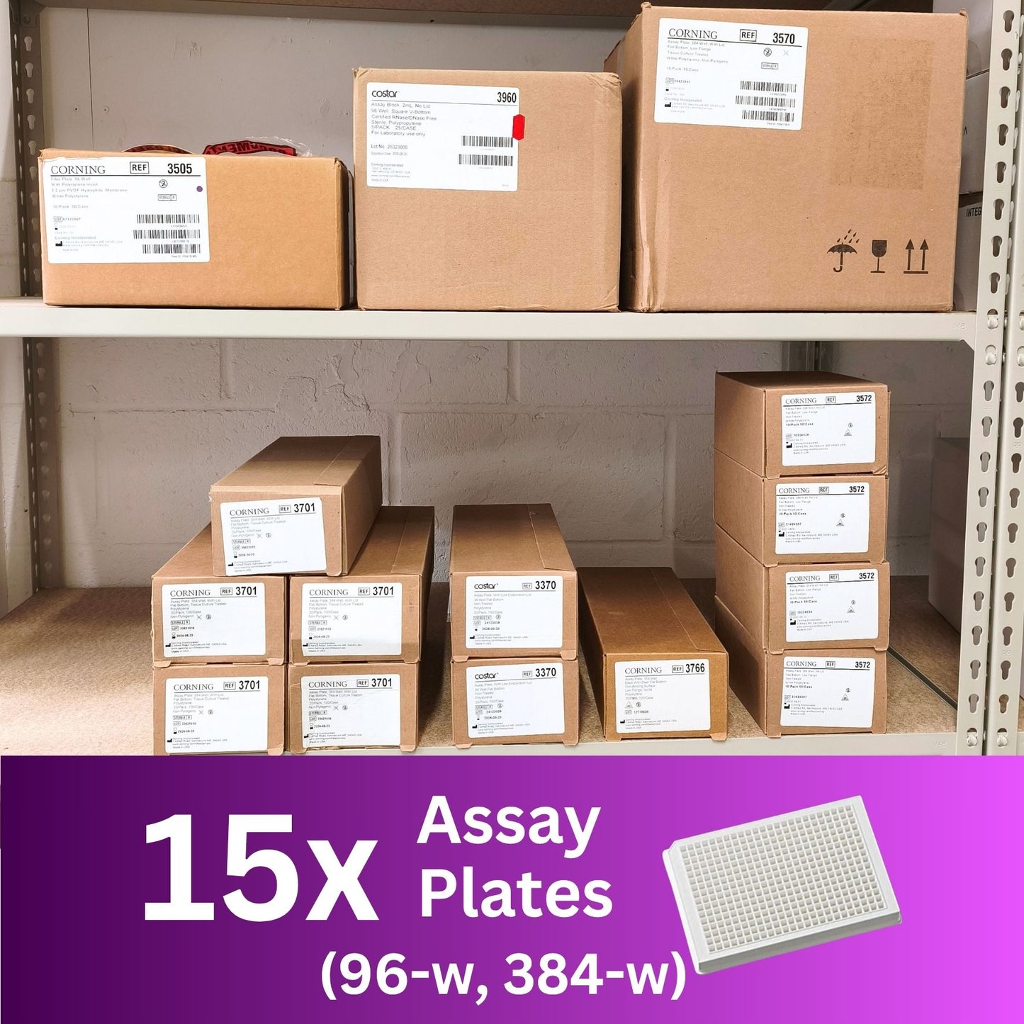 15x Cases of Assay Plates (96-well & 384-well)