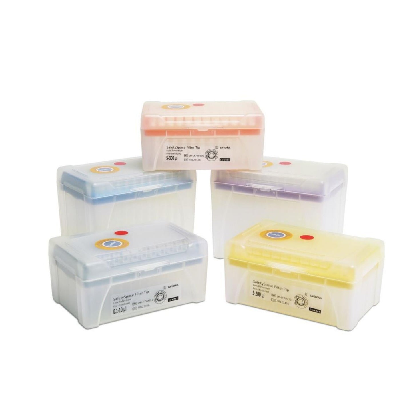 48x Cases of Sartorius Tips (10 μL, 20 μL, 1000 μL)