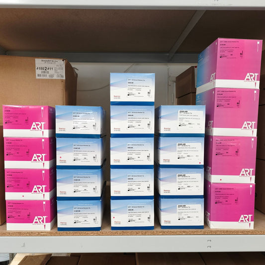Bundle of Thermo Scientific™ ART™ Pipette Tips in Hinged Racks