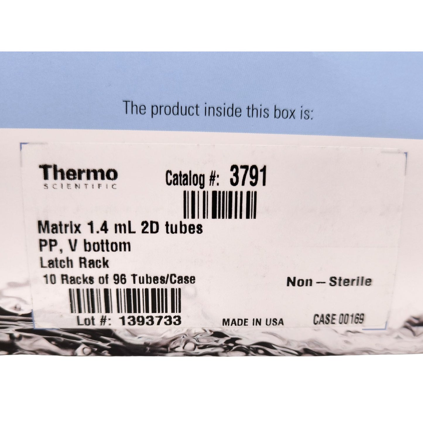 Matrix™ 2D Barcoded Open-Top Storage Tubes, 1.4ml, Pack of 960 (3791)