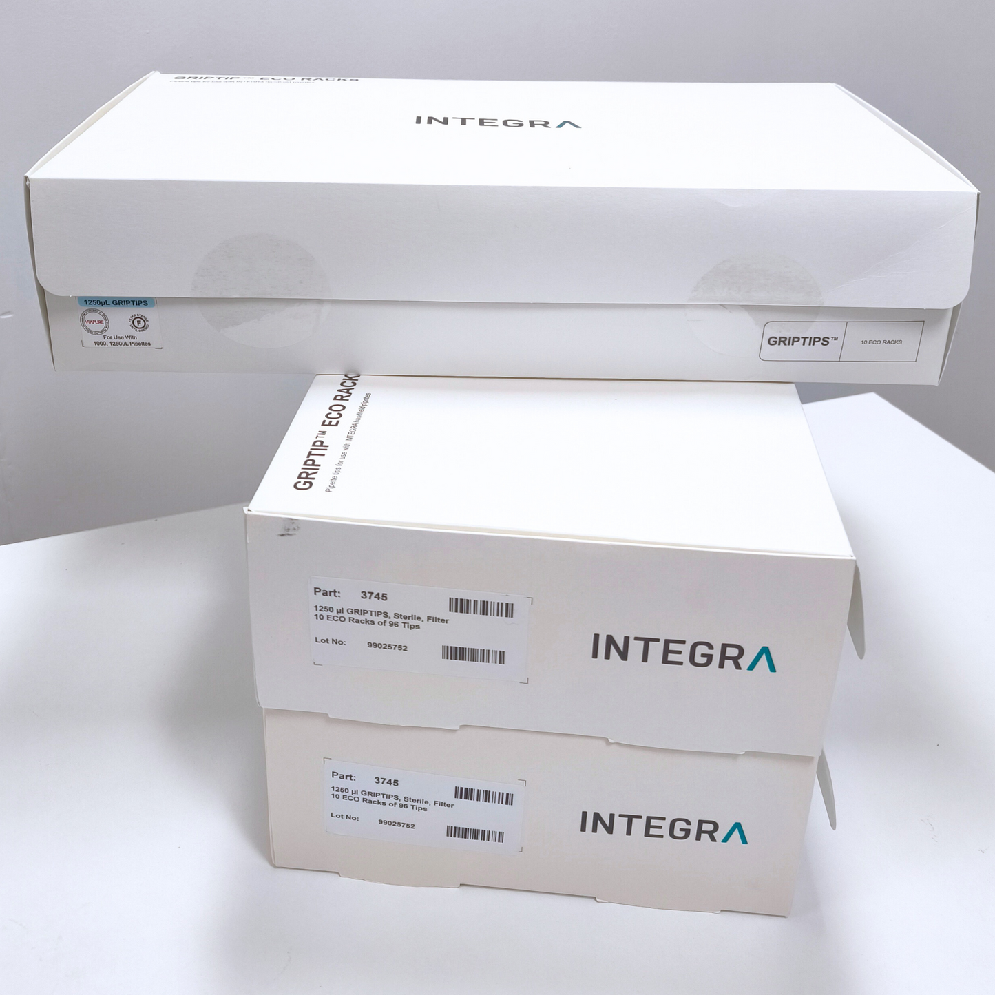 Integra - 1250 µL, Sterile, Filter, 10 ECO Racks of 96 Tips (3745)