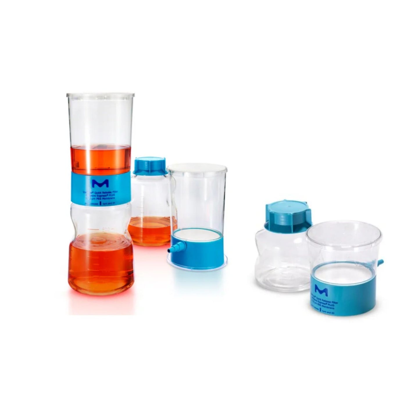 3x Merck Vacuum Filtration Systems & Bottle Filters