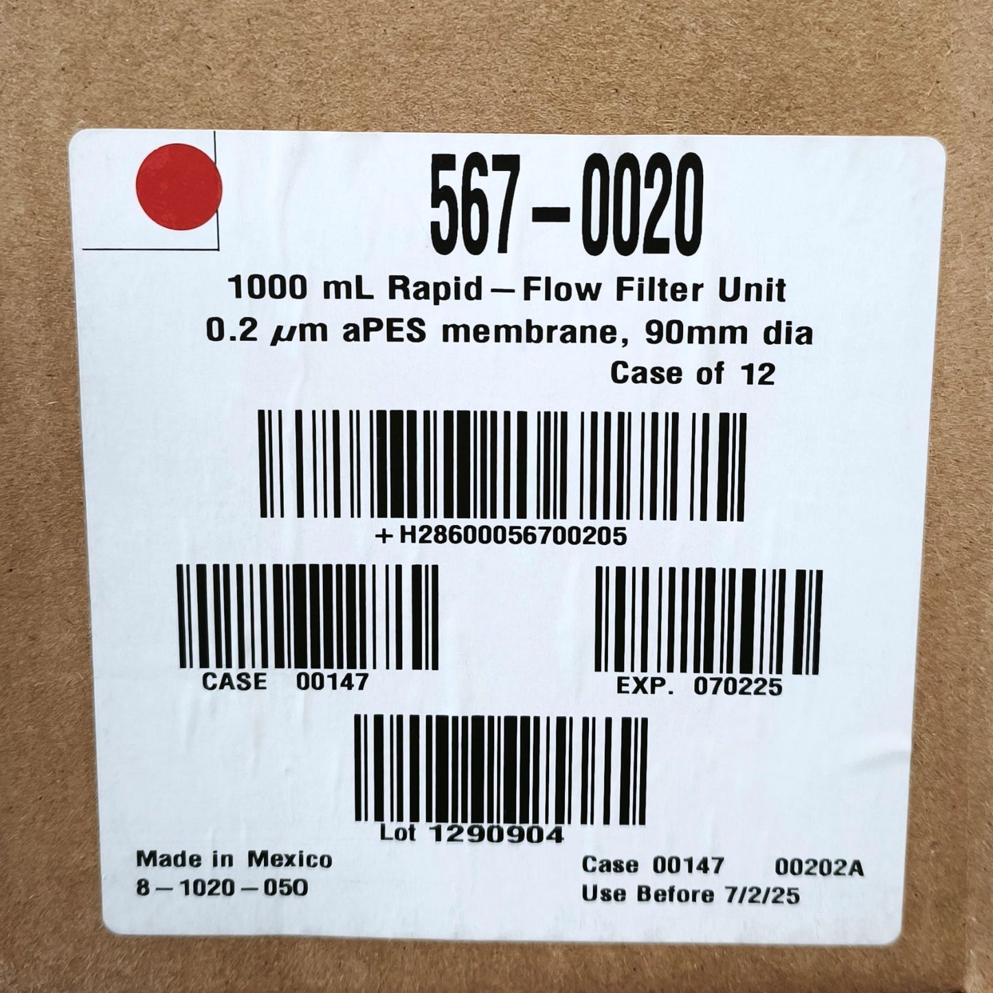 12x Cases of 1000ml Nalgene Rapid-Flow Filter Systems