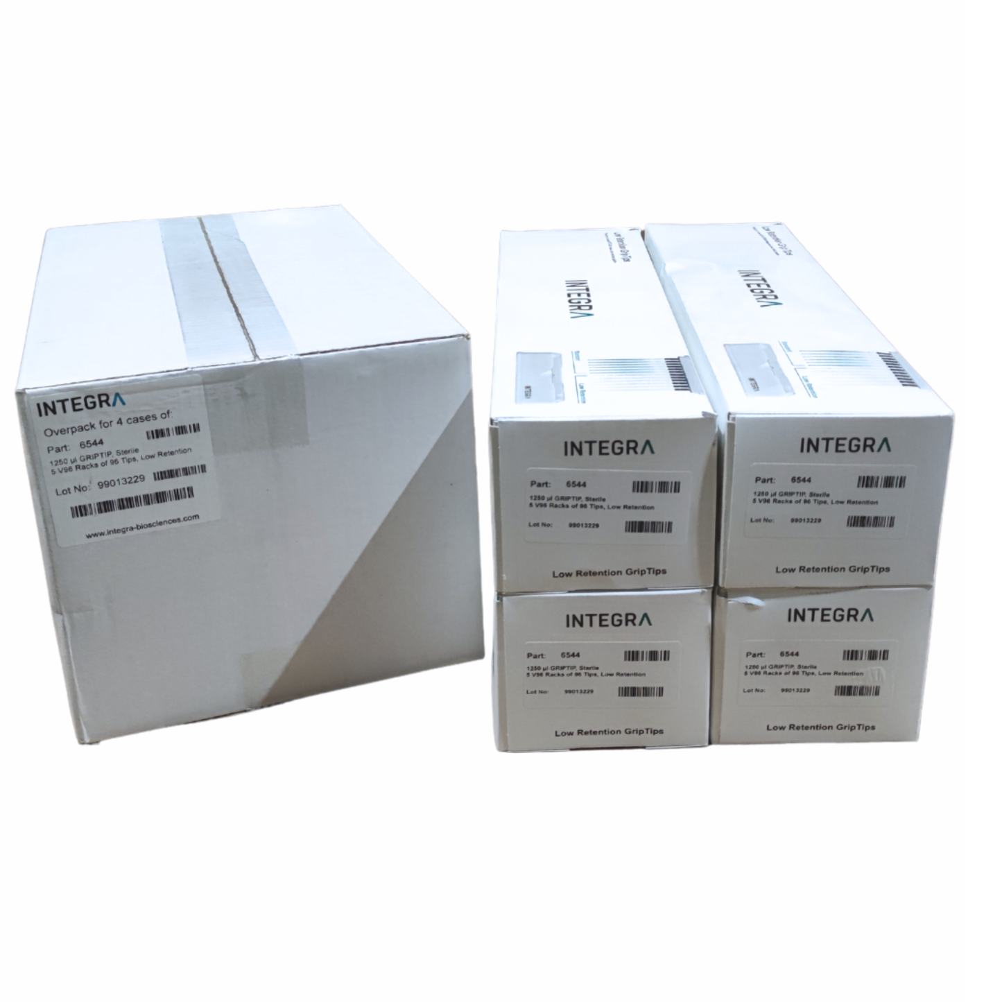 128 Cases of Integra 1250 µl STANDARD  Tips, Sterile, Low Retention (6544)