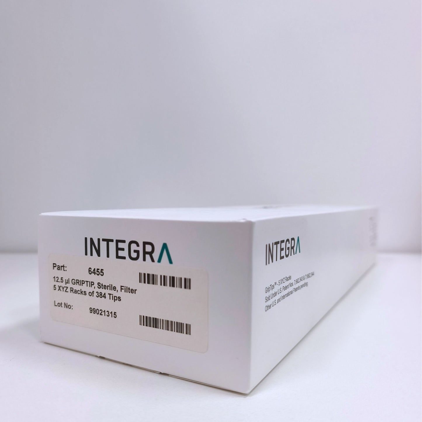 Integra - 12.5µL STANDARD, GRIPTIP, Sterile, Filter, 5 XYZ Racks of 384 Tips (6455)