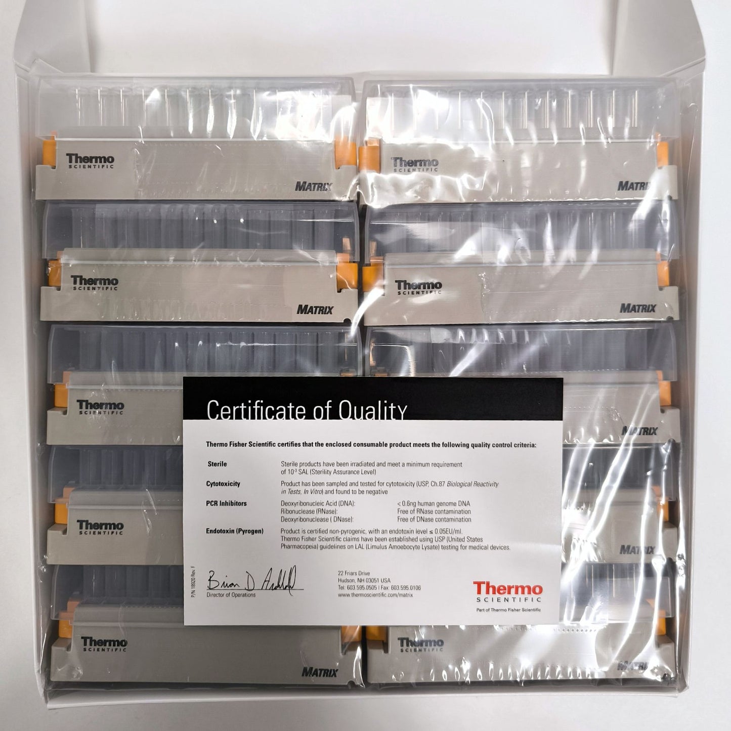 Matrix™ 2D Barcoded Open-Top Storage Tubes, 1.4ml, Pack of 960 (3791)
