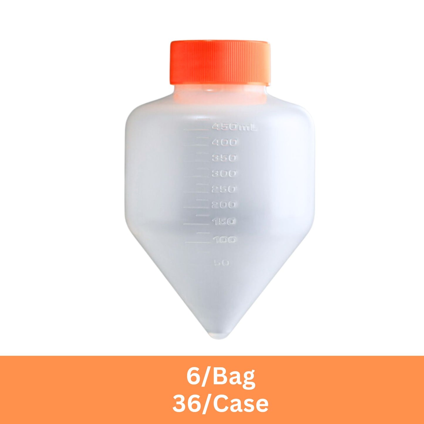 6x Cases of 500ml Centrifuge Tubes, Sterile, Pack of 36 (431123)