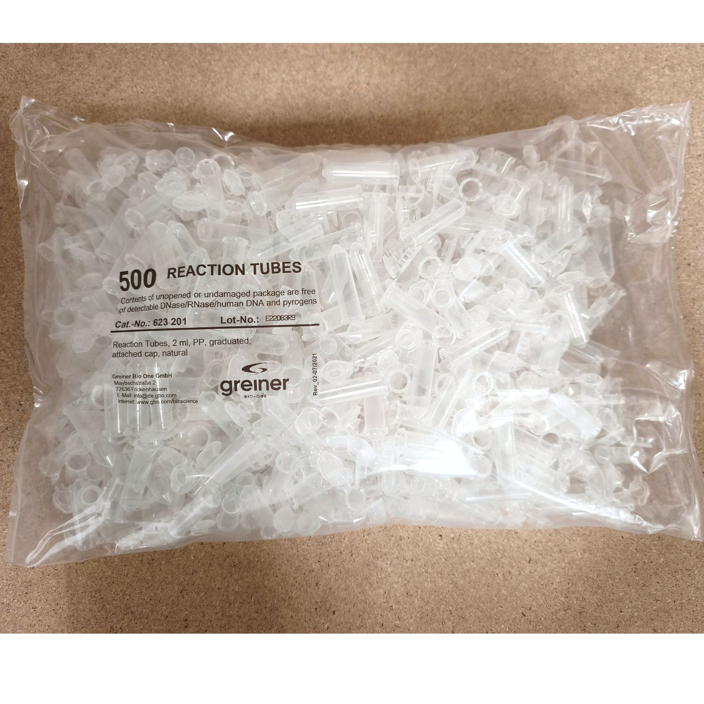 30x Bags of Greiner Bio-One 1.5ml & 2mL Polypropylene Microcentrifuge Tubes