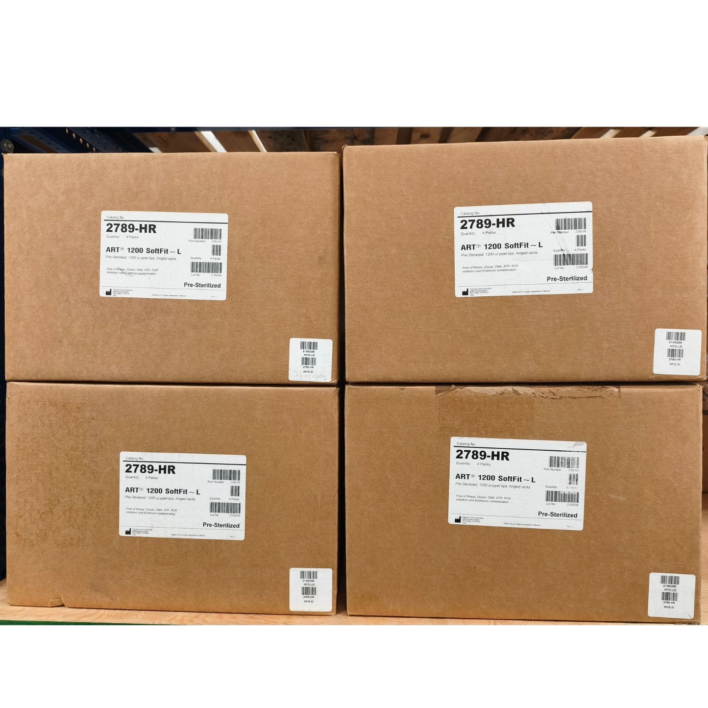 Bundle of Thermo Scientific™ ART™ Pipette Tips in Hinged Racks