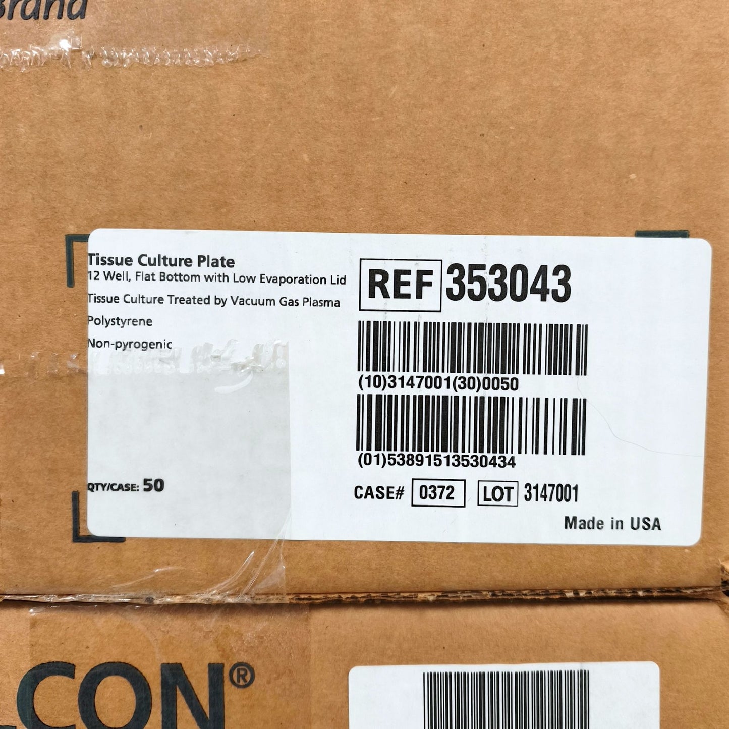 17x Cases of Falcon™ Tissue Culture Plates (6-w, 12-w, 48-w, 96-w)