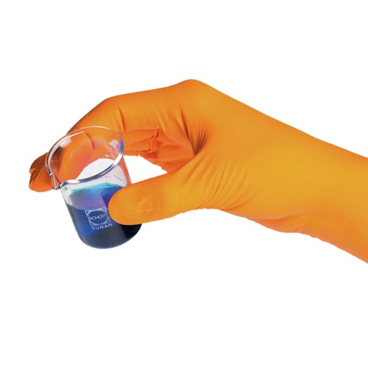 SHIELDskin ORANGE NITRILE Gloves - Various Sizes