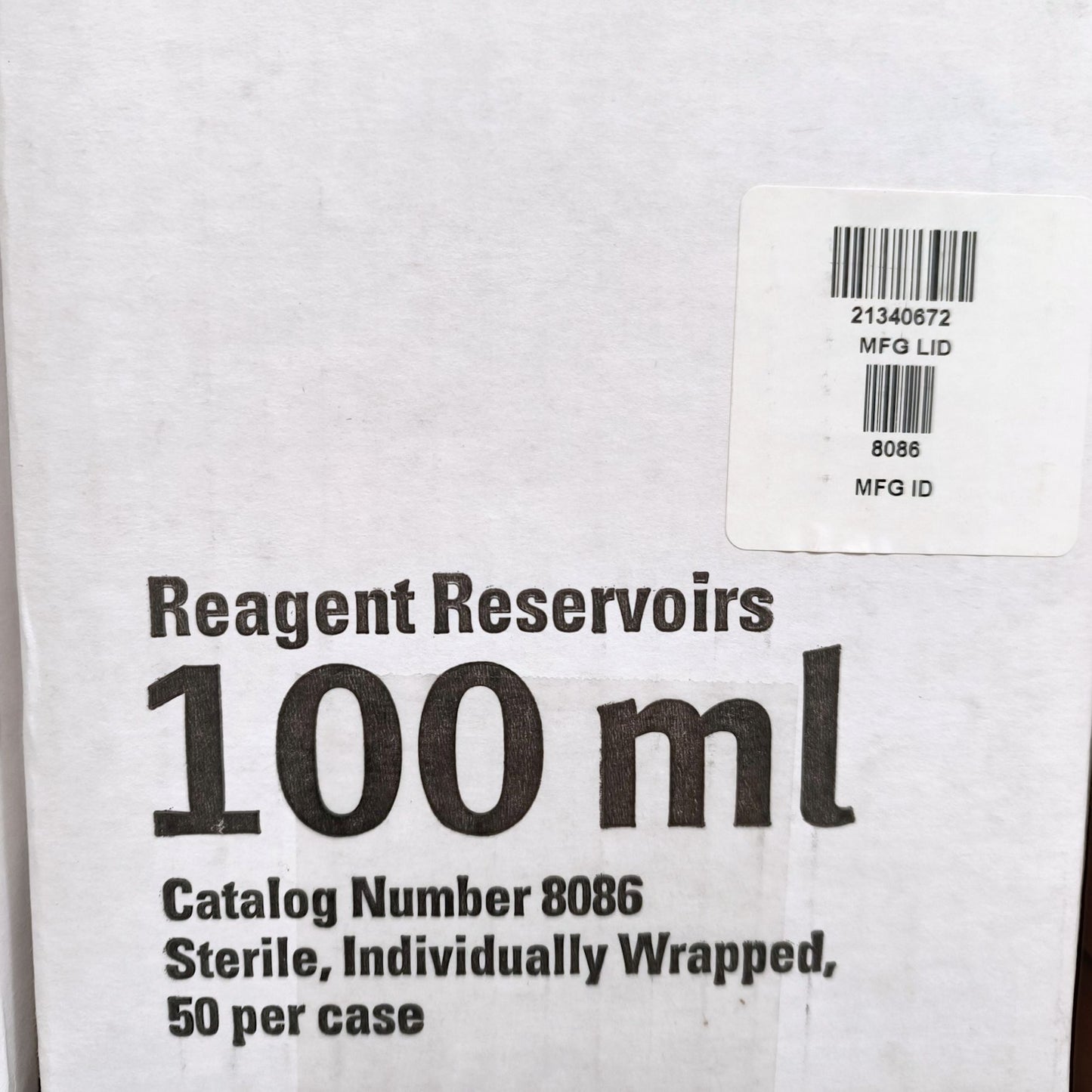 12x Cases of Reservoirs (50ml & 100ml)