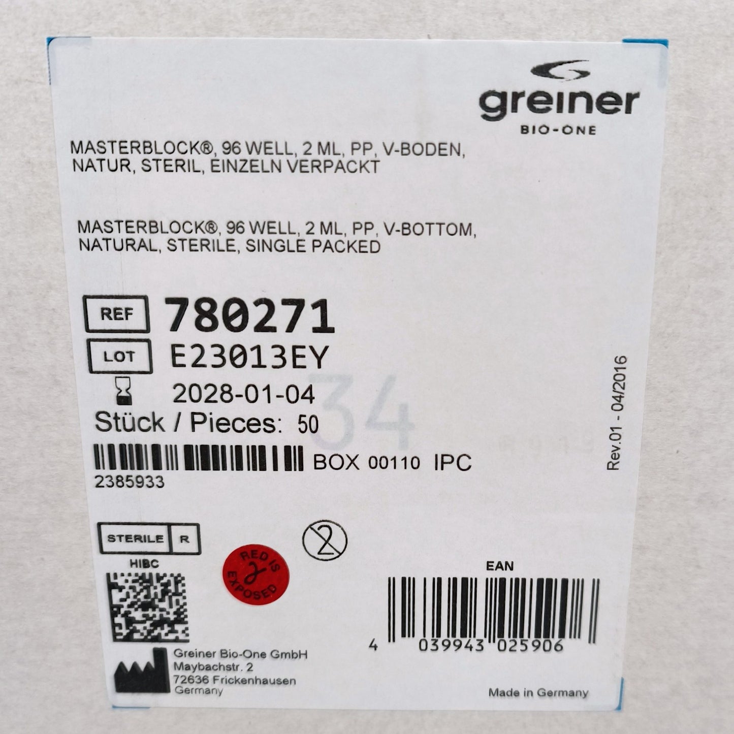 21x cases of 96-well Greiner Plates