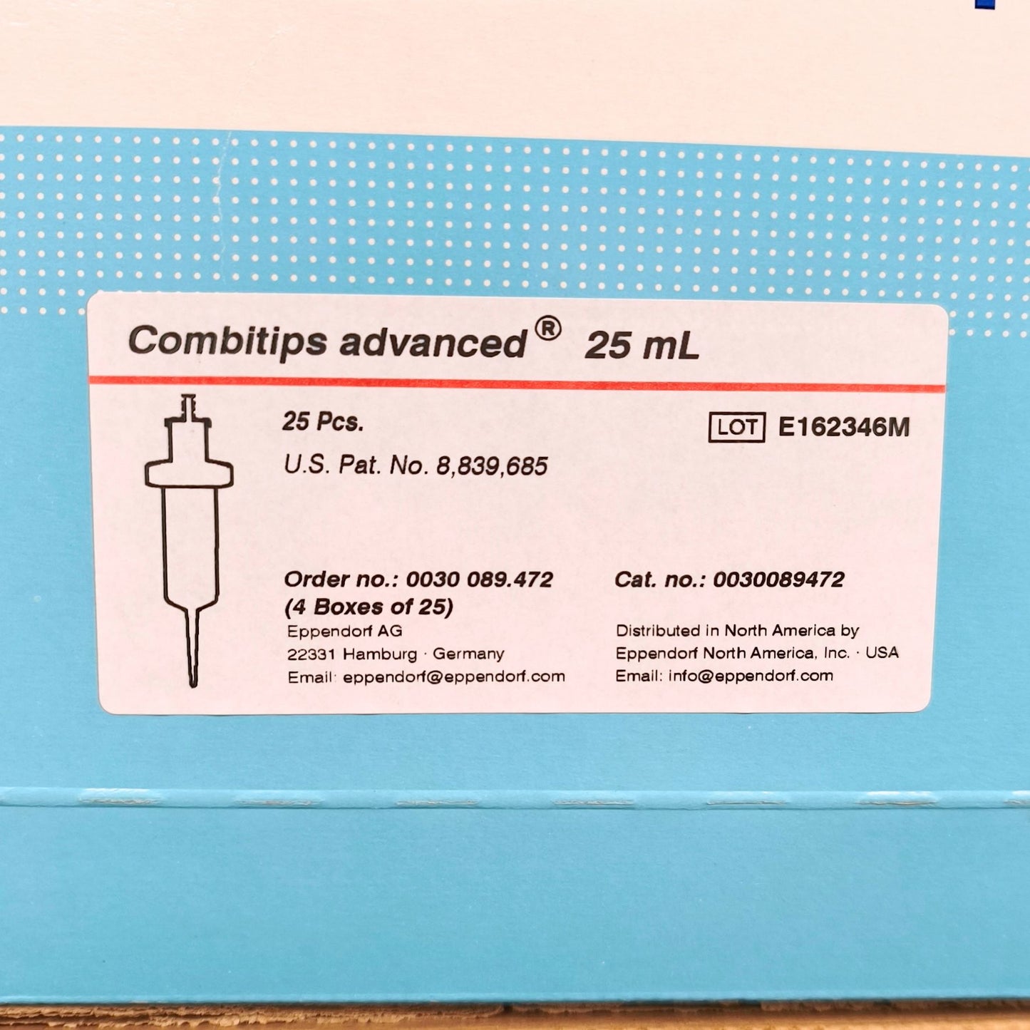 29x Cases of Eppendorf™ Combitips™ (0.5ml, 10ml, 25ml, 50ml)