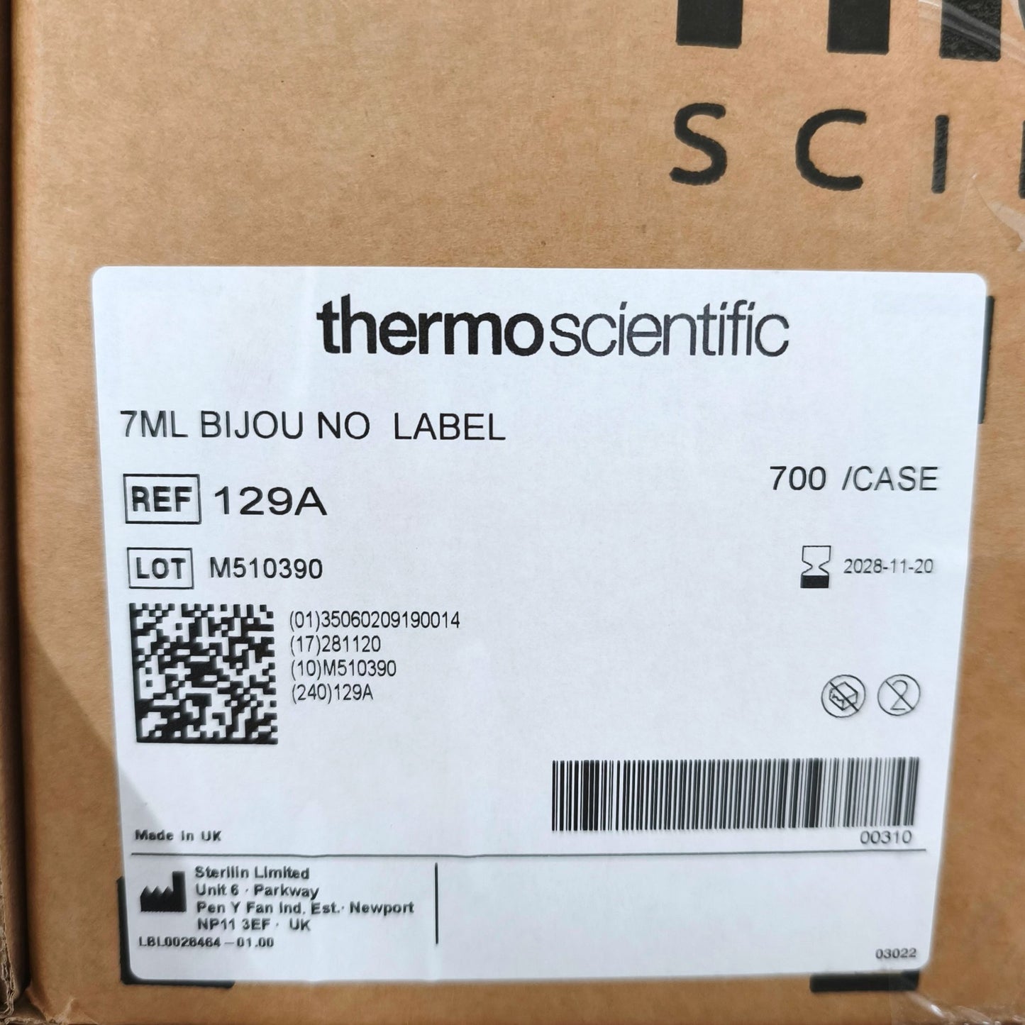 65x Cases of Microtubes, Bijou tubes, Cryogenic vials