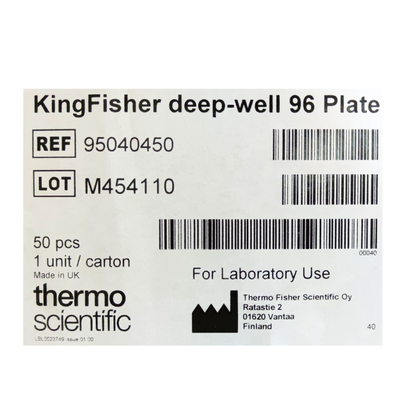 KingFisher™ Plastics for 96 deep-well format. Box of 50, (95040450)