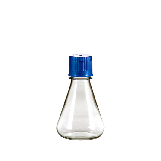 125ml PC Erlenmeyer Flask, Autoclavable, Flat base, sterile, Pack of 24 (E5000-1012)