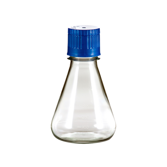 500ml PC Erlenmeyer Flask, Autoclavable, Flat base, sterile, Pack of 12 (E5000-1050)