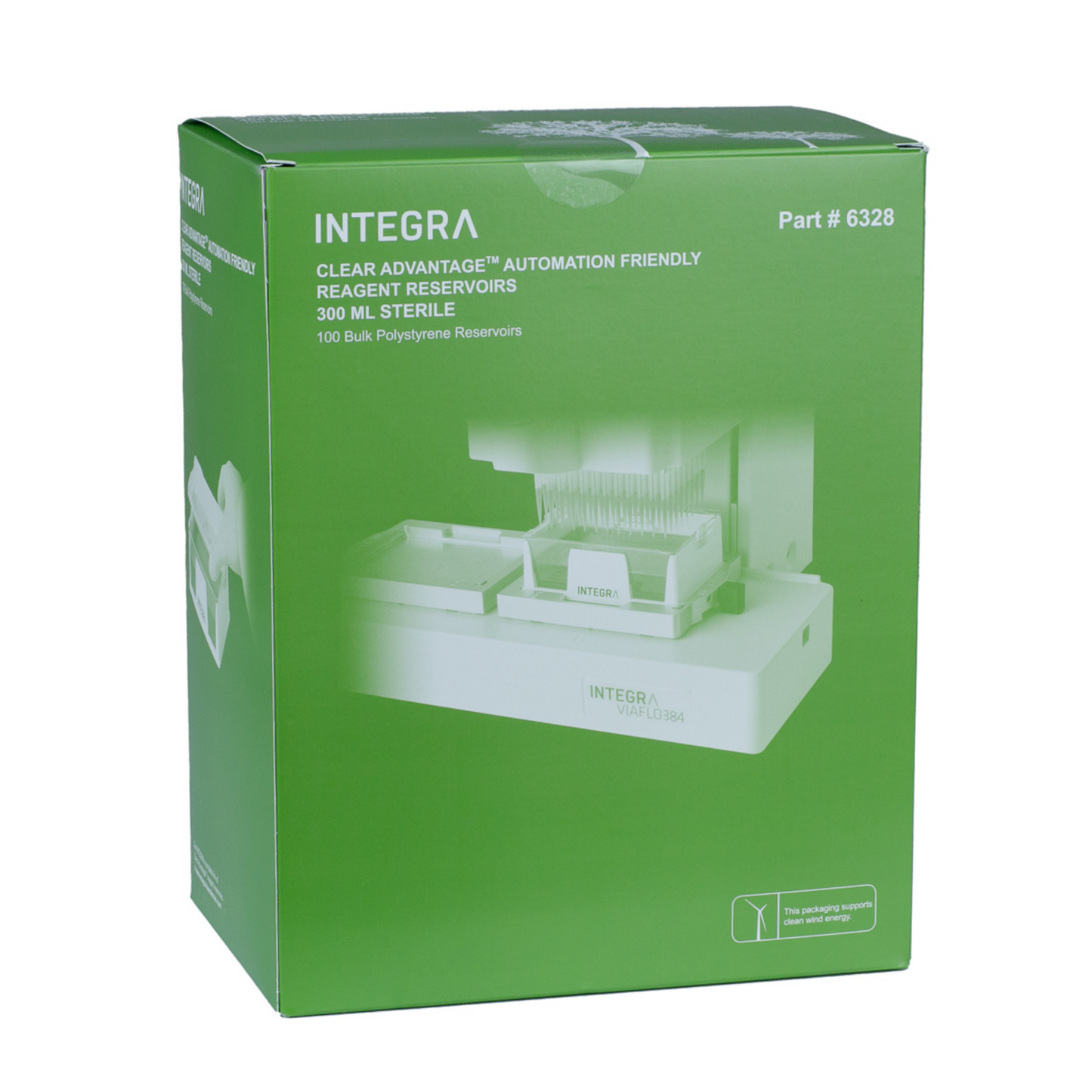 Integra 300 ml Polystyrene Reservoirs, Sterile, Automation Friendly, Pack of 100 (6328)