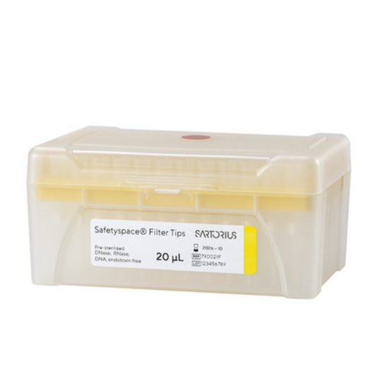 Sartorius™ Biohit™ SafetySpace™ Filter Pipet Tips, 20μl, Pre­sterilized, Filtered (10x96) tips (790021F)