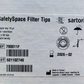 SafetySpace Filter Tip, 0.1­-10μl, low retention, racked, Pre­sterilized Filtered Pack of 10x 96 (790011F)