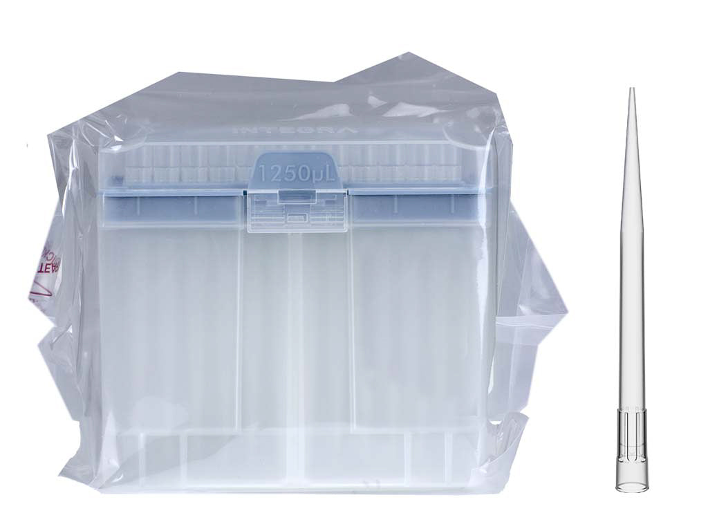 INTEGRA 1250ul GripTip Pipette Tips – 4 Cases (3840 Tips) Pre-Sterilized