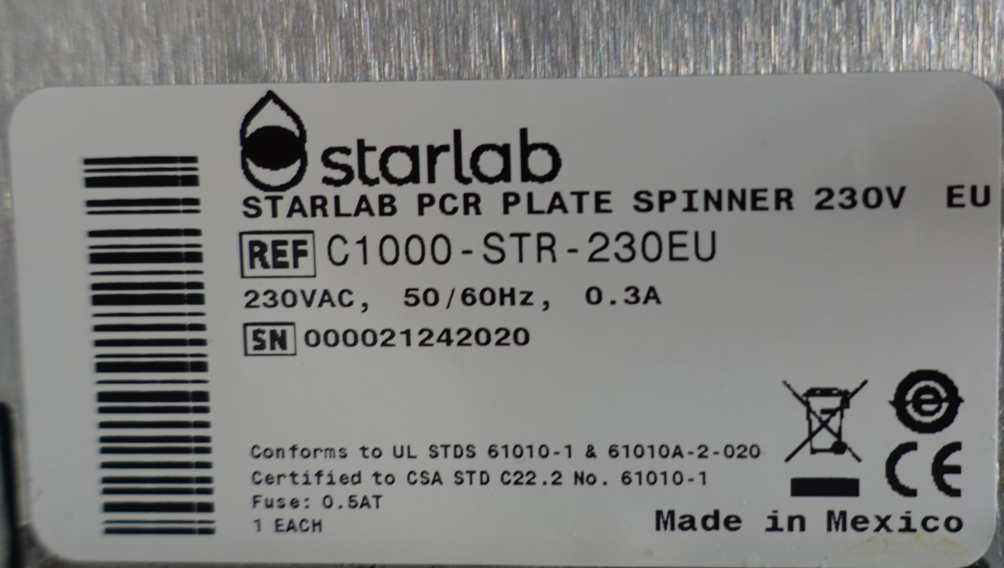 Plate Centrifuge (C1000-STR-230EU) & (C1000-FIS-230V)