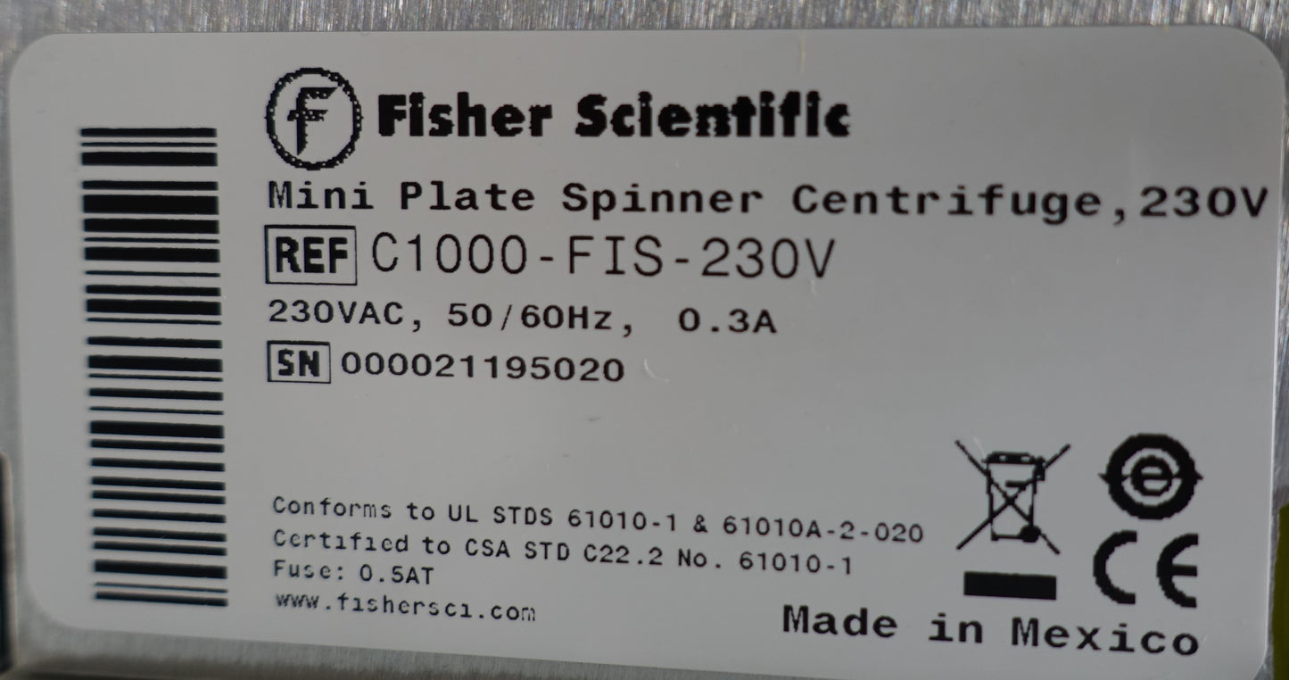 Plate Centrifuge (C1000-STR-230EU) & (C1000-FIS-230V)