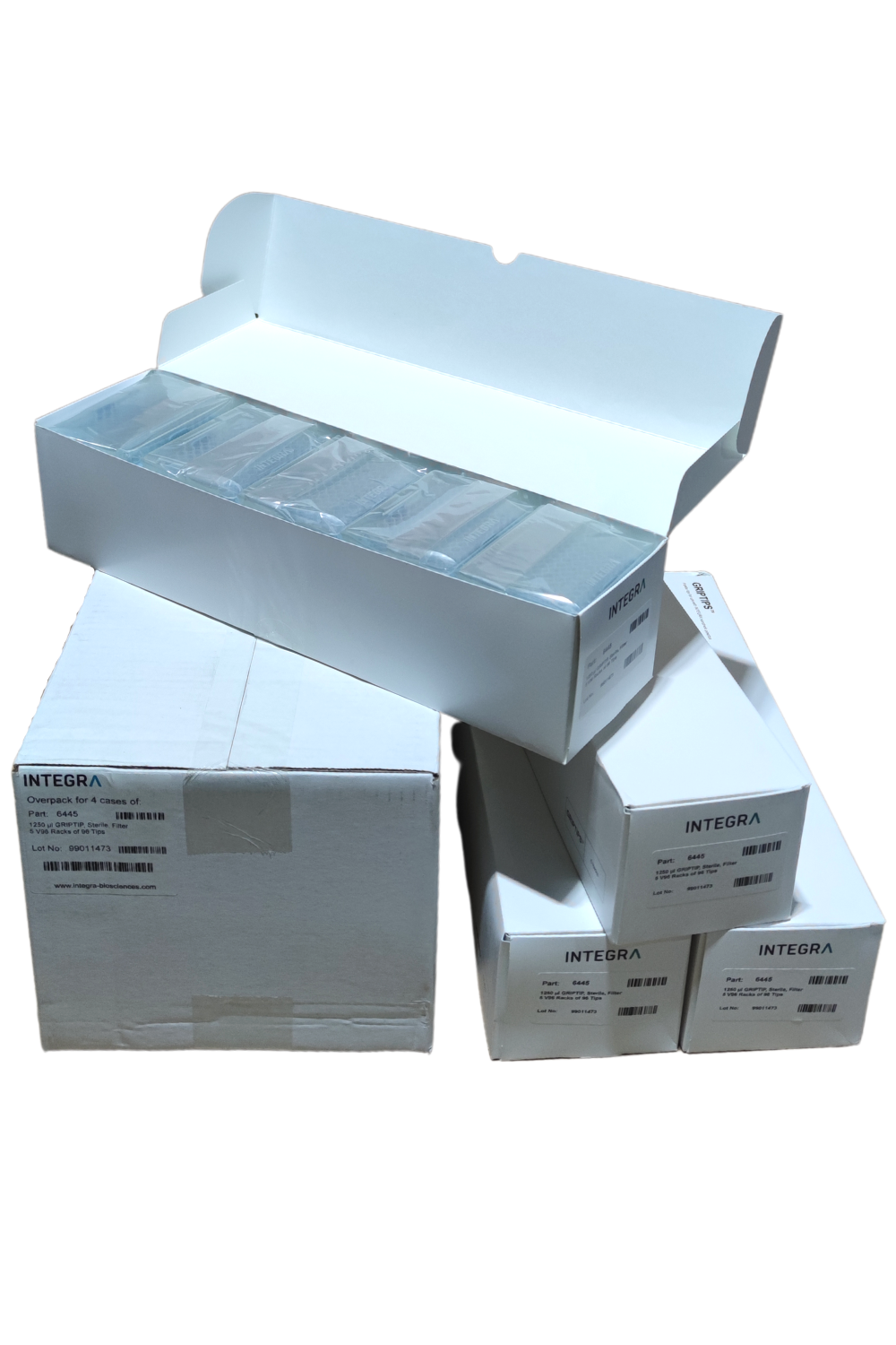 Integra - 1250 ul GRIPTIP, Sterile, Filter 5 V96 Racks of 96 Tips (644 ...