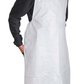 White Disposable Aprons, 16 micron, HDPE. (Pack of 10 x 100) (1231428)