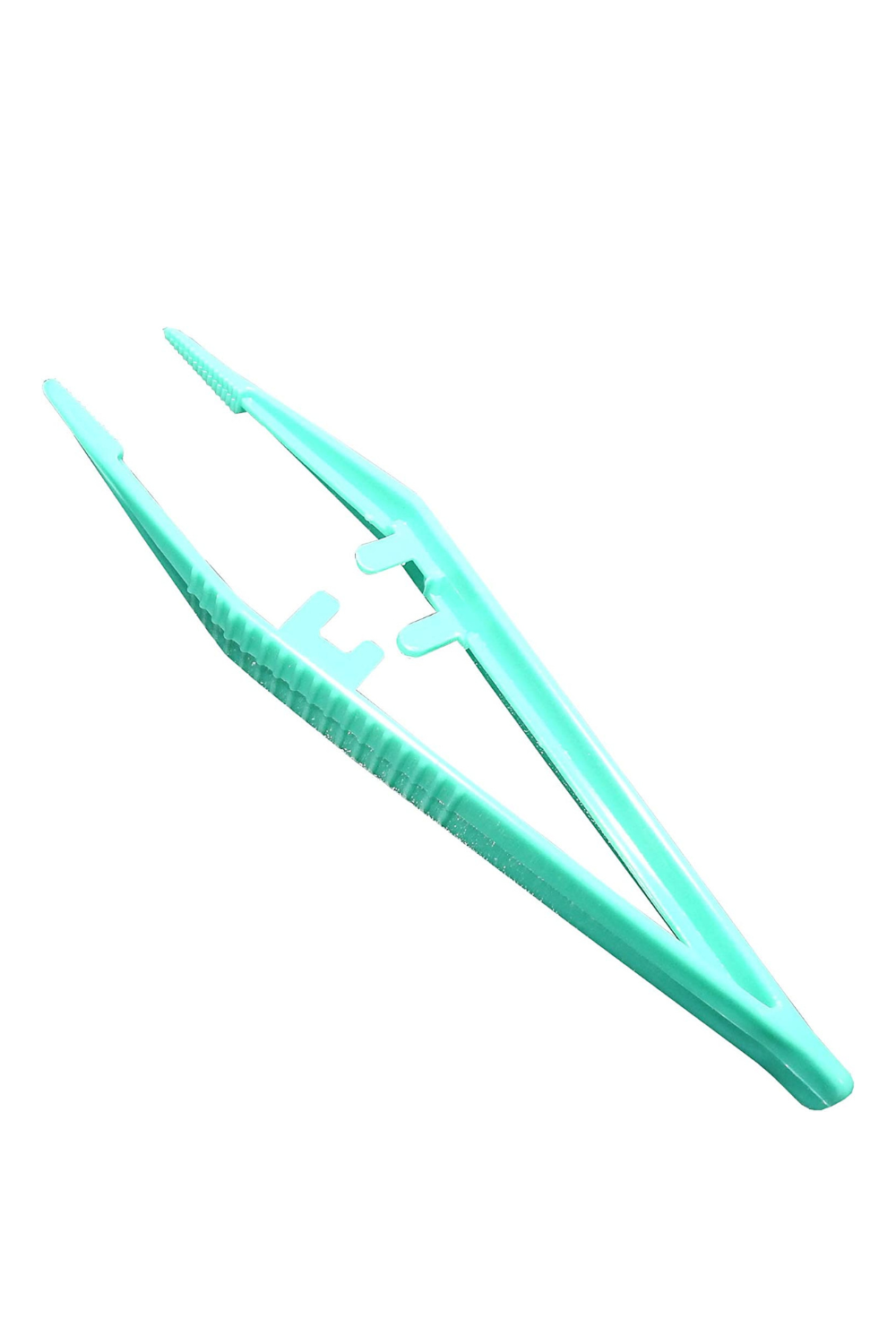 Disposable Non Sterile Plastic Forceps Tweezers, 12.5cm (Box of 12 packs of 25) (X0011XRI03)